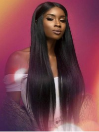 Long Straight 360 Lace Frontal Remy Human Hair Wig