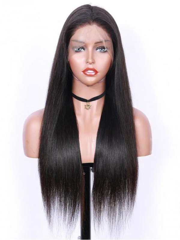 Long Straight 360 Lace Frontal Remy Human Hair Wig