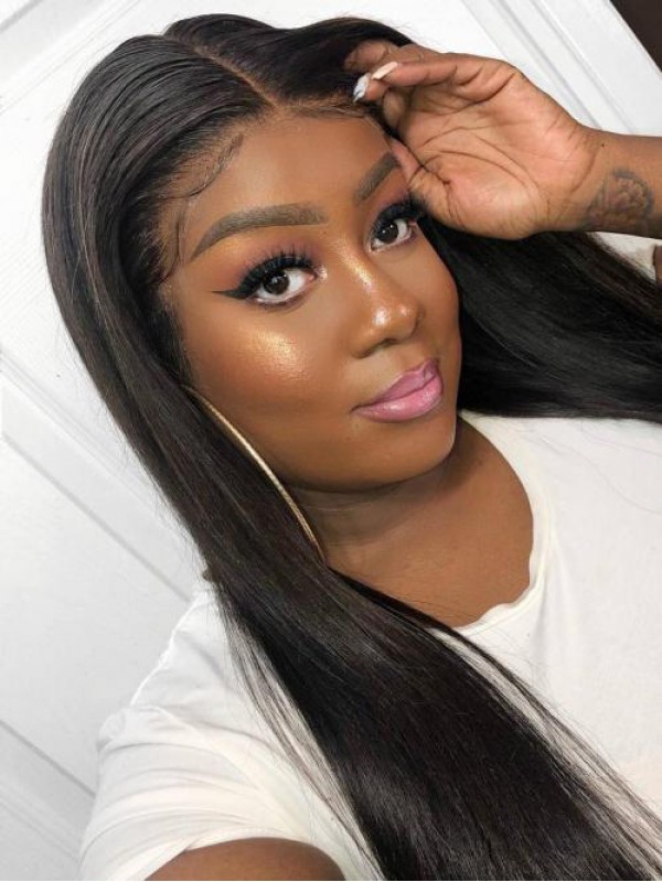 Straight 360 Lace Frontal Wig With Highlight 20 Inches