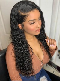 Long Curly 360 Lace Remy Human Hair Wig