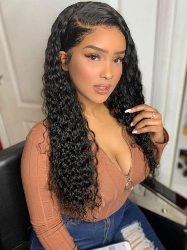 Long Curly 360 Lace Remy Human Hair Wig