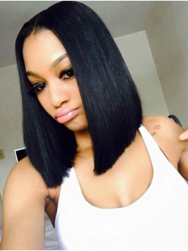 Middle Part Straight Bob 360 Lace Frontal Wig