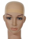 2 Pieces One Size Nylon Wig Cap Nude