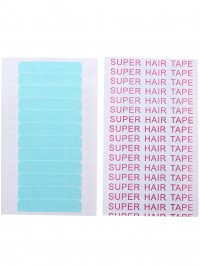 5 Sheets 60pcs 4cm*0.8cm Hair Tape Adhesive Glue Double Side Tape Waterproof For Lace Wig