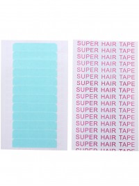 5 Sheets 60pcs 4cm*0.8cm Hair Tape Adhesive Glue Double Side Tape Waterproof For Lace Wig