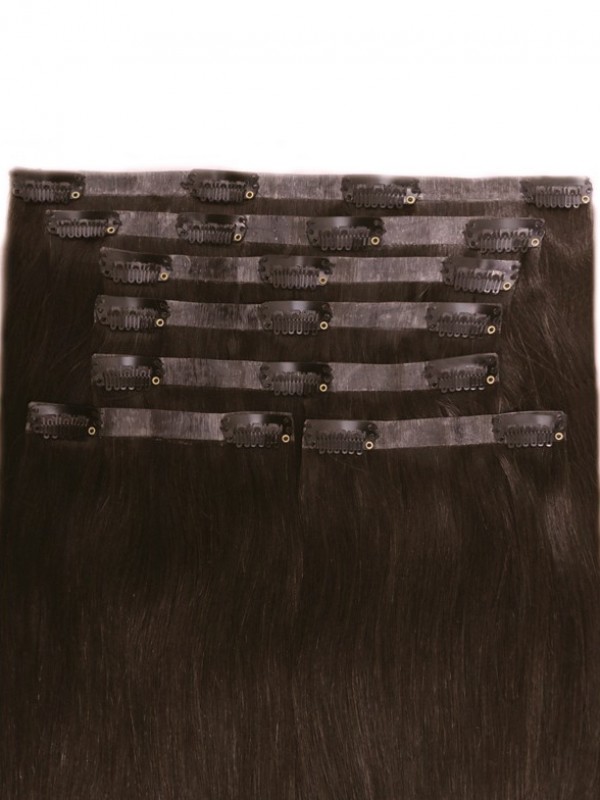 20" 160G 7 Pieces Invisible Clip In Human Hair Extension