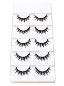 Black Natural Long Thick False Eyelashes