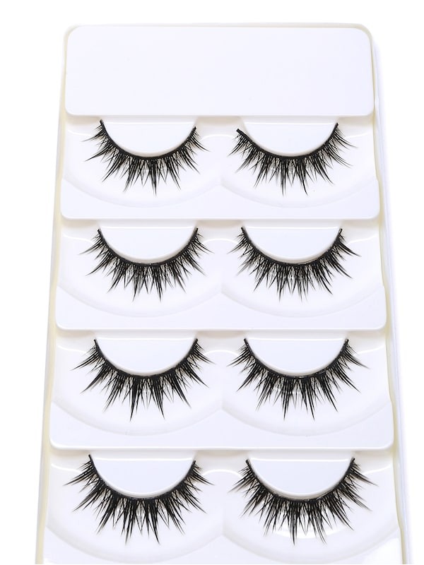 Black Natural Long Thick False Eyelashes