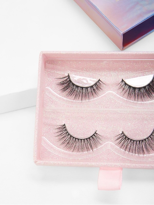 Natural Thick False Eyelashes 2 Pairs