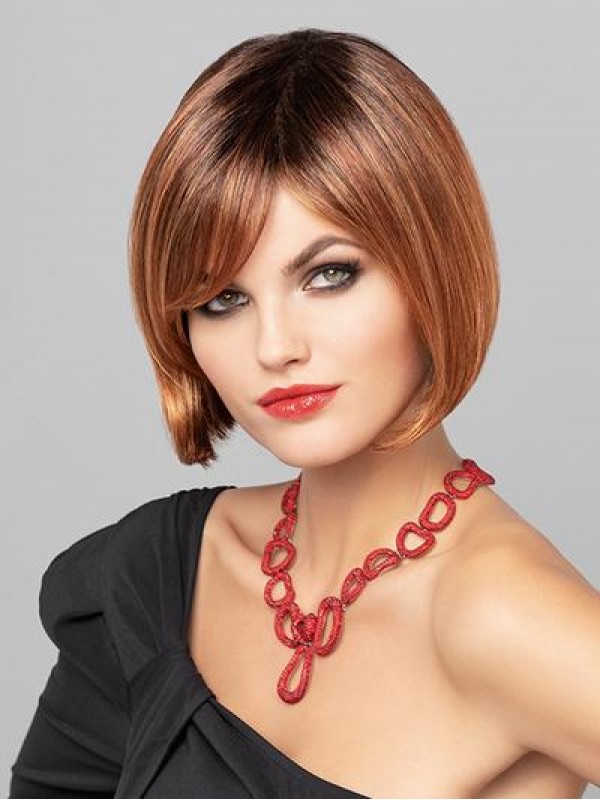 Chin Length Bobs Human Hair Wigs Straight Styles