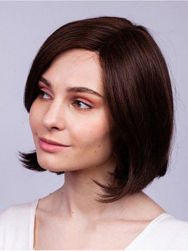 10" Straight Remy Human Hair Ladies Wig Bob