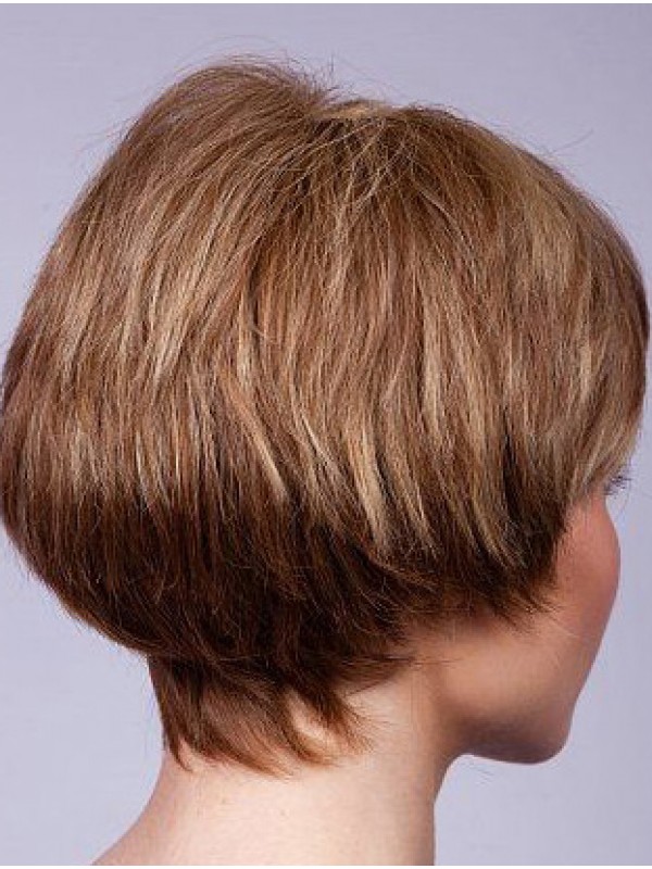 Remy Human Hair Straight Boycuts 6" Affordable Lace Front Wigs