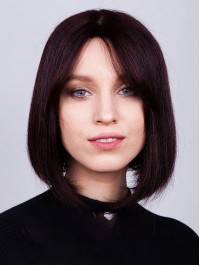Remy Human Hair Straight Bobs 12" Amazing Lace Front Wigs