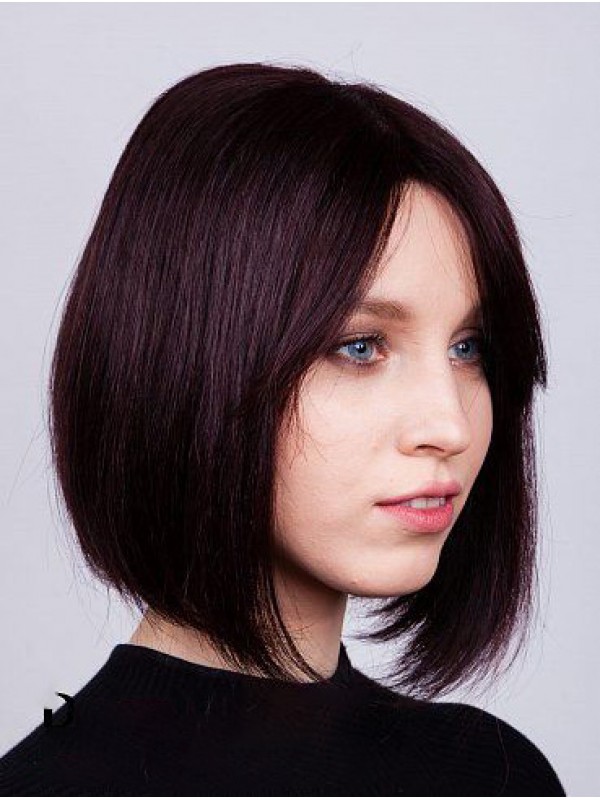 Remy Human Hair Straight Bobs 12" Amazing Lace Front Wigs