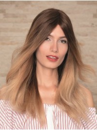 Layered Ombre/2 Tone Straight Remy Human Hair Lace Wigs For Buy