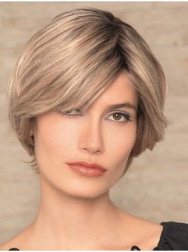 Boycuts Blonde Straight Remy Human Hair Lace Wigs ...