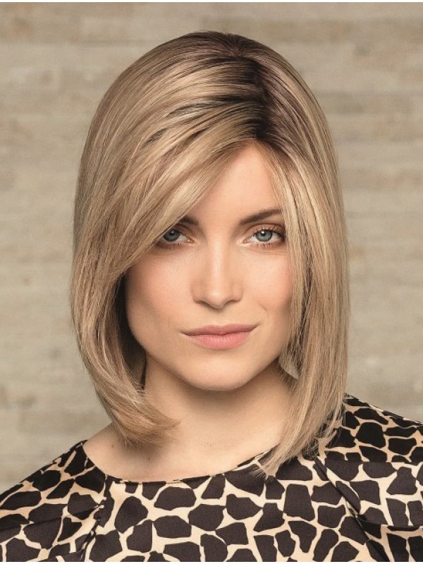 Bobs Blonde Straight 12" Human Hair Women Wigs