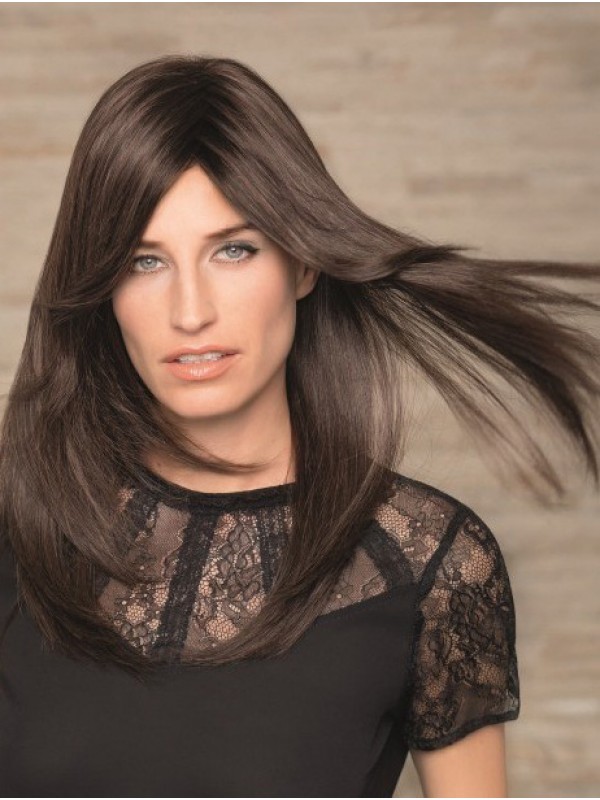 Straight Remy Human Hair 18" Layered Love Wigs