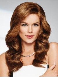 Auburn Layered Wavy 18" Modern Real Hair Long Wigs