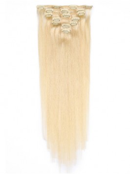 Blonde Long Straight Clip In Extension