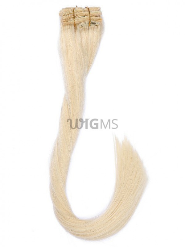 Blonde Long Straight Clip In Extension