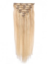 Blonde Long Straight Clip In Extension