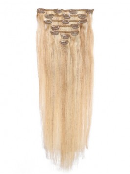 Blonde Long Straight Clip In Extension