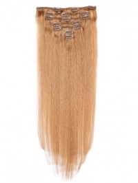 Blonde Long Straight Clip In Extension