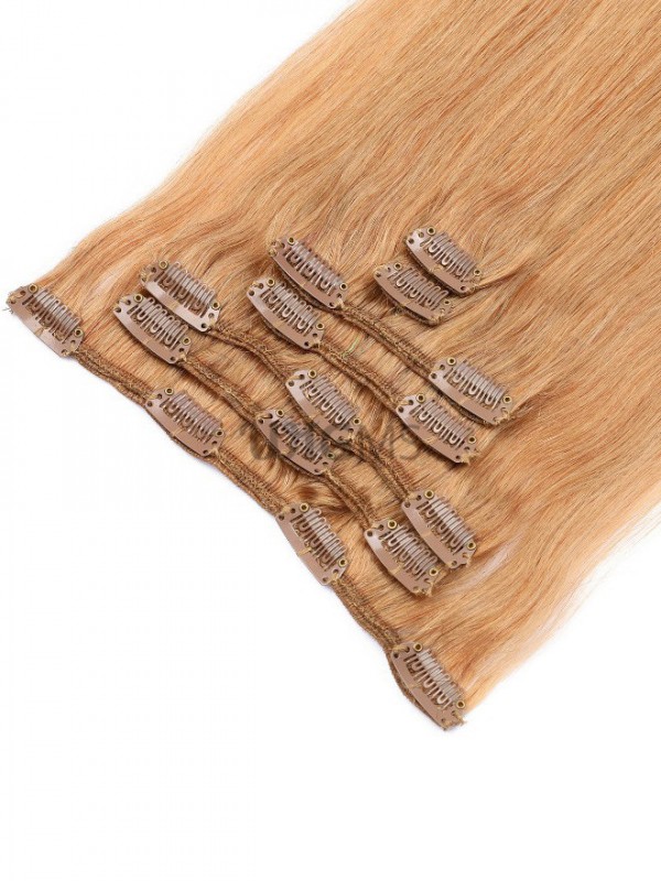 Blonde Long Straight Clip In Extension