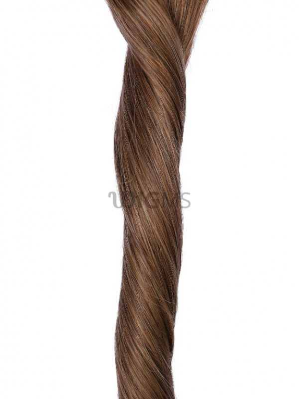 Brown Long Straight Clip In Extension