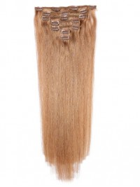 Blonde Long Straight Clip In Extension