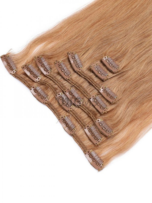 Blonde Long Straight Clip In Extension