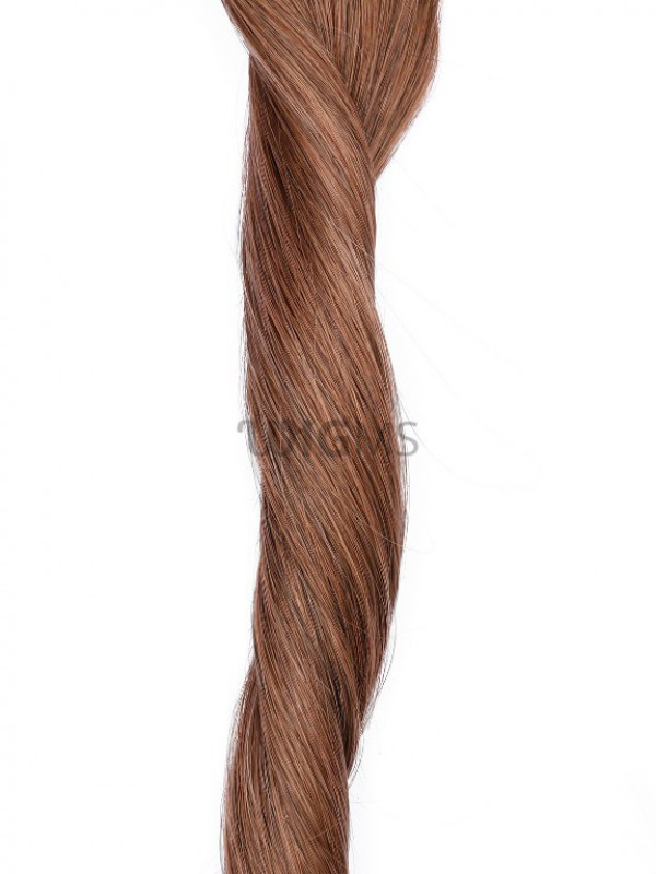 Brown Long Straight Clip In Extension