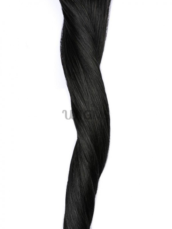 Black Long Straight Clip In Extension