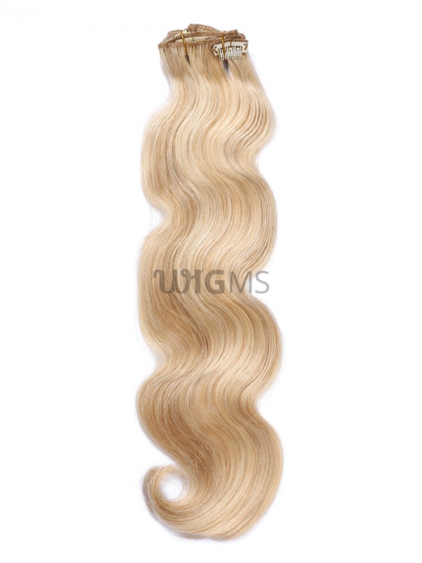 Blonde Long Wavy Clip In Extension