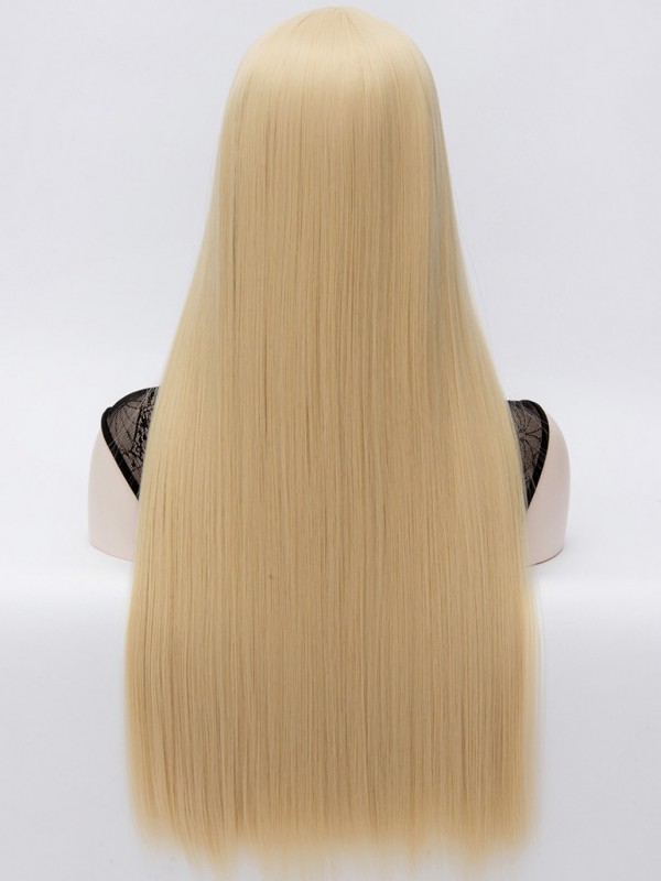 Keyshia Kaoir Central Parting Long Straight Blonde Capless Synthetic Cosplay Wigs 32 Inches