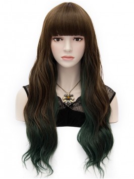 Japanese Harajuku Lolita Long Wavy Capless Wig Wit...