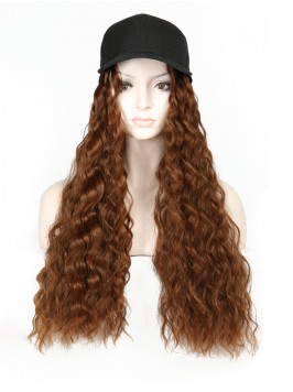 Long Curly Synthetic Wigs 26 Inches With Black Bas...