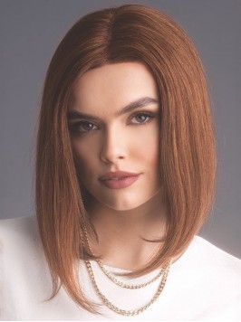 Lace Front Wigs Straight Shoulder Length Auburn Re...