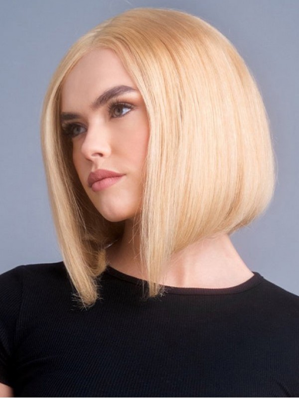 Bob Wig Straight Remy Blonde Human Hair Wigs