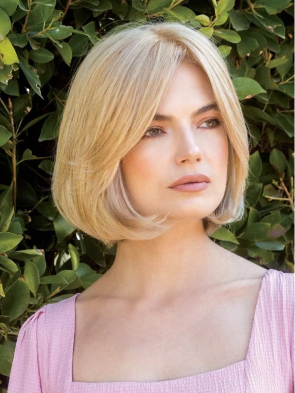 Stylish Wigs 10" Lace Front Blonde Remy Human Hair