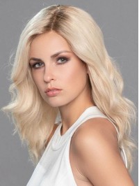 Natural Long Wavy Monofilament Human Hair Wigs