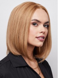 Fashion Shoulder Length Bob Haircuts Lace Front Human Hair Wigs