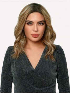 Long Wigs Ombre 100% Remy Human Hair Front Wig