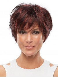Short Straight Human Hair Lace Front Wig