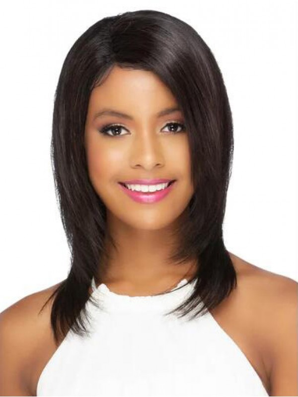 Popular Lace Front Straight 14" African American Wigs