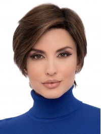 Style Wig Short Pixie Capless Straight Human Hair Wigs