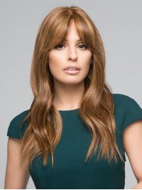 Ombre Wigs Styled With Soft Loose Waves Lace Front Human Hair Wig