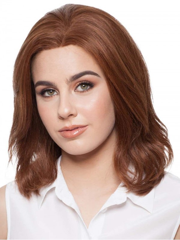 Shoulder-length Layered Full Lace Wigs Human Hair