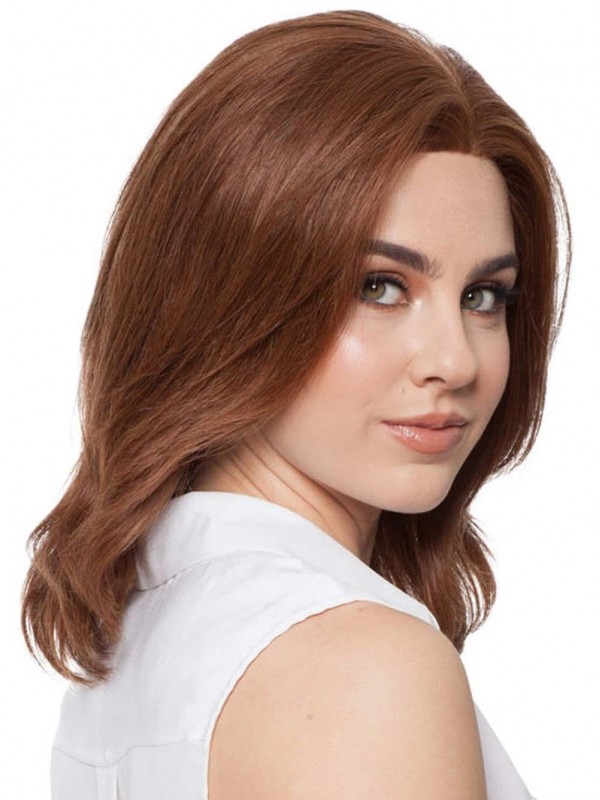 Shoulder-length Layered Full Lace Wigs Human Hair